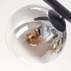 Gastor ceiling light, globe light Amber, clear, Smoke-coloured, 5-light sources