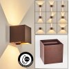 Tamarin outdoor wall light, wall light LED rust-coloured, 2-light sources
