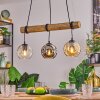 Ripoll hanging light, globe light, pendant light Ecru, black, 3-light sources