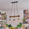 Ripoll hanging light, globe light, pendant light Ecru, black, 3-light sources