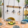Ripoll hanging light, globe light, pendant light Ecru, black, 3-light sources