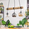 Ripoll hanging light, globe light, pendant light Ecru, black, 3-light sources