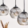 Ripoll hanging light, globe light, pendant light Ecru, black, 4-light sources