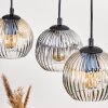 Ripoll hanging light, globe light, pendant light Ecru, black, 4-light sources