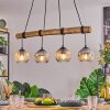 Ripoll hanging light, globe light, pendant light Ecru, black, 4-light sources