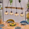 Ripoll hanging light, globe light, pendant light Ecru, black, 4-light sources