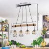 Ripoll hanging light, globe light, pendant light Ecru, black, 4-light sources