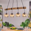 Ripoll hanging light, globe light, pendant light Ecru, black, 4-light sources