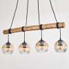 Ripoll hanging light, globe light, pendant light Ecru, black, 4-light sources