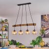 Ripoll hanging light, globe light, pendant light Ecru, black, 4-light sources