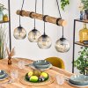 Ripoll hanging light, globe light, pendant light Ecru, black, 4-light sources