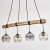 Ripoll hanging light, globe light, pendant light Ecru, black, 4-light sources