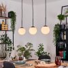 Gastor hanging light, globe light, pendant light white, 3-light sources