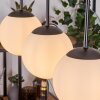 Gastor hanging light, globe light, pendant light white, 3-light sources