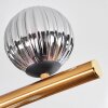Chehalis ceiling light, globe light gold, black, 10-light sources