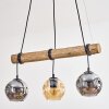 Ripoll hanging light, globe light, pendant light Ecru, black, 3-light sources