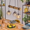 Ripoll hanging light, globe light, pendant light Ecru, black, 3-light sources
