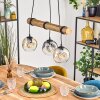 Ripoll hanging light, globe light, pendant light Ecru, black, 3-light sources