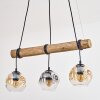 Ripoll hanging light, globe light, pendant light Ecru, black, 3-light sources