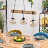 Koyoto hanging light, globe light, pendant light Ecru, black, 3-light sources