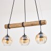 Koyoto hanging light, globe light, pendant light Ecru, black, 3-light sources