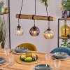 Koyoto hanging light, globe light, pendant light Ecru, black, 3-light sources