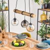Koyoto hanging light, globe light, pendant light Ecru, black, 3-light sources
