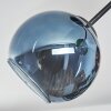 Koyoto ceiling light, globe light 42 cm blue, green, coppery, 3-light sources