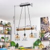 Koyoto hanging light, globe light, pendant light Ecru, black, 3-light sources