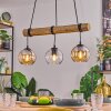 Koyoto hanging light, globe light, pendant light Ecru, black, 3-light sources
