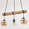 Koyoto hanging light, globe light, pendant light Ecru, black, 3-light sources