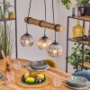 Koyoto hanging light, globe light, pendant light Ecru, black, 3-light sources