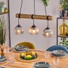 Koyoto hanging light, globe light, pendant light Ecru, black, 3-light sources