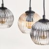 Koyoto hanging light, globe light, pendant light Ecru, black, 3-light sources