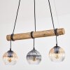 Koyoto hanging light, globe light, pendant light Ecru, black, 3-light sources