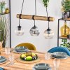 Koyoto hanging light, globe light, pendant light Ecru, black, 3-light sources