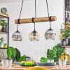 Ripoll hanging light, globe light, pendant light Ecru, black, 3-light sources