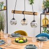 Ripoll hanging light, globe light, pendant light Ecru, black, 3-light sources