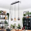 Gastor hanging light, globe light, pendant light Amber, Smoke-coloured, 3-light sources