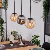 Gastor hanging light, globe light, pendant light Amber, Smoke-coloured, 3-light sources