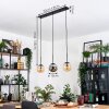Gastor hanging light, globe light, pendant light Amber, Smoke-coloured, 3-light sources
