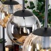 Gastor hanging light, globe light, pendant light Amber, Smoke-coloured, 3-light sources