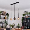 Gastor hanging light, globe light, pendant light Amber, Smoke-coloured, 3-light sources