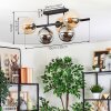 Gastor ceiling light, globe light Amber, Smoke-coloured, 5-light sources