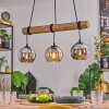 Koyoto hanging light, globe light, pendant light Ecru, black, 3-light sources