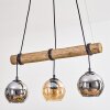 Koyoto hanging light, globe light, pendant light Ecru, black, 3-light sources