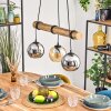 Koyoto hanging light, globe light, pendant light Ecru, black, 3-light sources