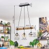 Koyoto hanging light, globe light, pendant light Ecru, black, 3-light sources