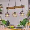 Koyoto hanging light, globe light, pendant light Ecru, black, 3-light sources