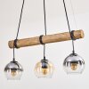 Koyoto hanging light, globe light, pendant light Ecru, black, 3-light sources